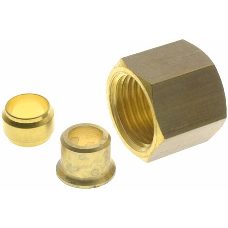 Bague de réduction RS PRO Femelle métrique M14 Femelle 14 mm en Laiton, Droit ( Prix pour Paquet de 10 )