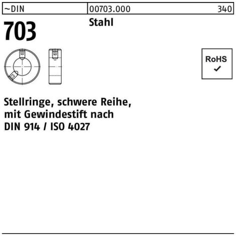Bague de réglage DIN 703 m.Gewindestift
