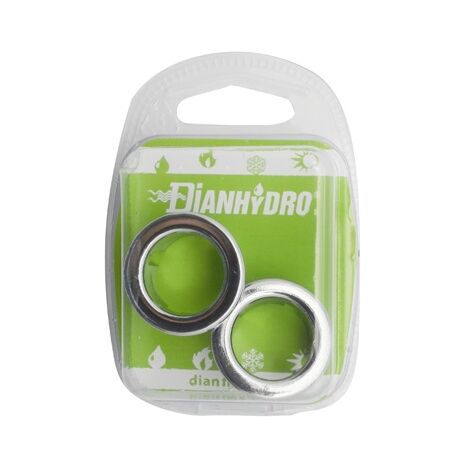 Bague de remplacement pour trop-plein en abs chromé, lot de 2