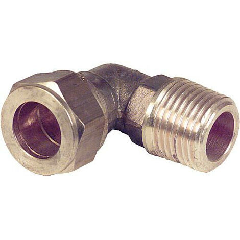 Bague de serrage a vis en laiton Raccord coude a vis conique 18x1/2" WG809 "