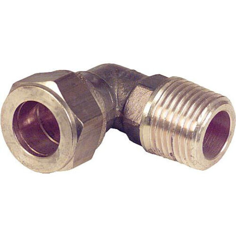 Bague de serrage a vis en laiton Raccord coude a vis conique 18x3/4" WG809 "