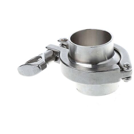 Bague de soudure pour tuyau sanitaire SS304 de 38 mm (1,5") de diamètre extérieur + pour raccord Tri-Clamp + jeu de joints PTFE