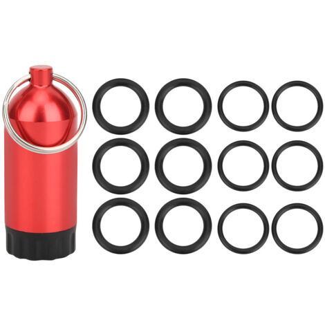 Bague d'étanchéité pour valve de bouteille de plongée, joint torique pour mini bouteille de stockage MT02 (Rouge)