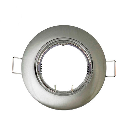 Bague halogène oscillante en métal coloris nickel mat ø8,4cm EDM