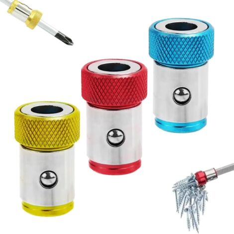 Lot De 6 Supports De Vis Magnétiques Et 2 Embouts De Tournevis Ph2