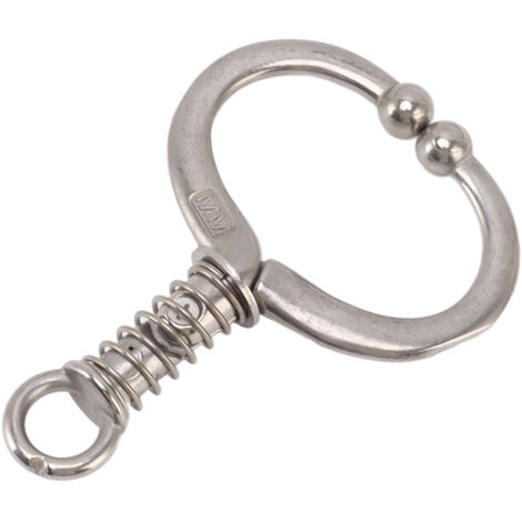 Bague nasale pour bovins en acier inoxydable durable - Anneau sphérique et pince de traction pour ferme et élevage domestique