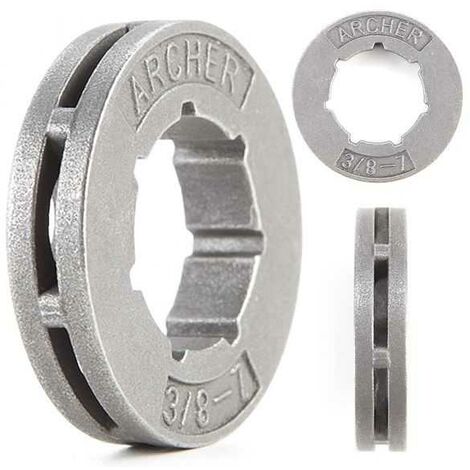 Bague petite pour pignon tronçonneuse 3/8" 7 dents.