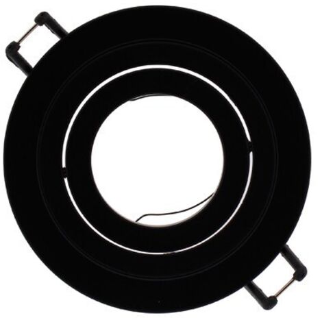 Bague pivotante ronde hélium encastrée noire CRISTALRECORD 01-010-80-180