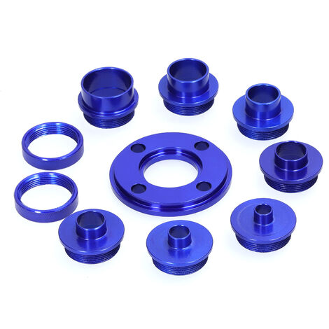 Bagues de profilage pour le travail du bois Manchon de guidage pour plaque de base en bakélite Accessoires pour fraiseuse à bois bleu