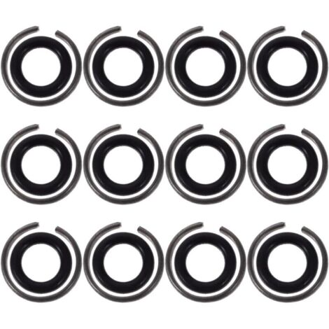 Bagues De Retenue pour Clé À Chocs : 12 Ensemble 1/2 Bague De Retenue pour Clé À Chocs avec Joint Torique pour À Pneumatique