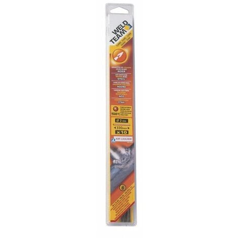 Baguette Acier cuivré diamètre 2 Etui de 10 - WELDTEAM