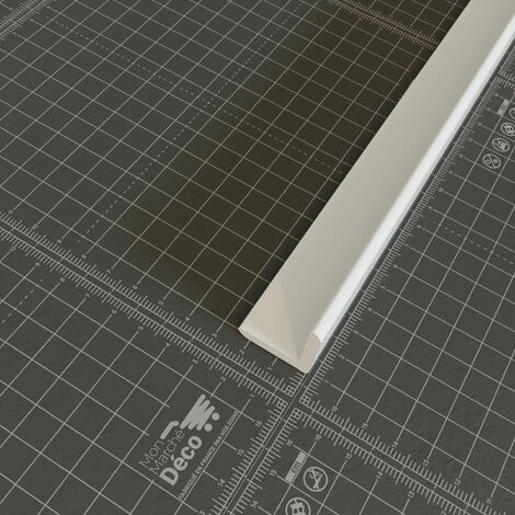 Baguette d'Angle PVC Cellulaire 25 mm - Longueur 1 m - Blanc