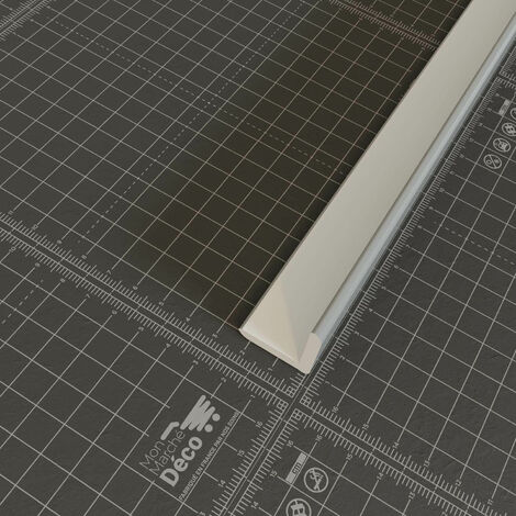 Baguette d'Angle PVC Cellulaire 25 mm - Longueur 1 m - Gris