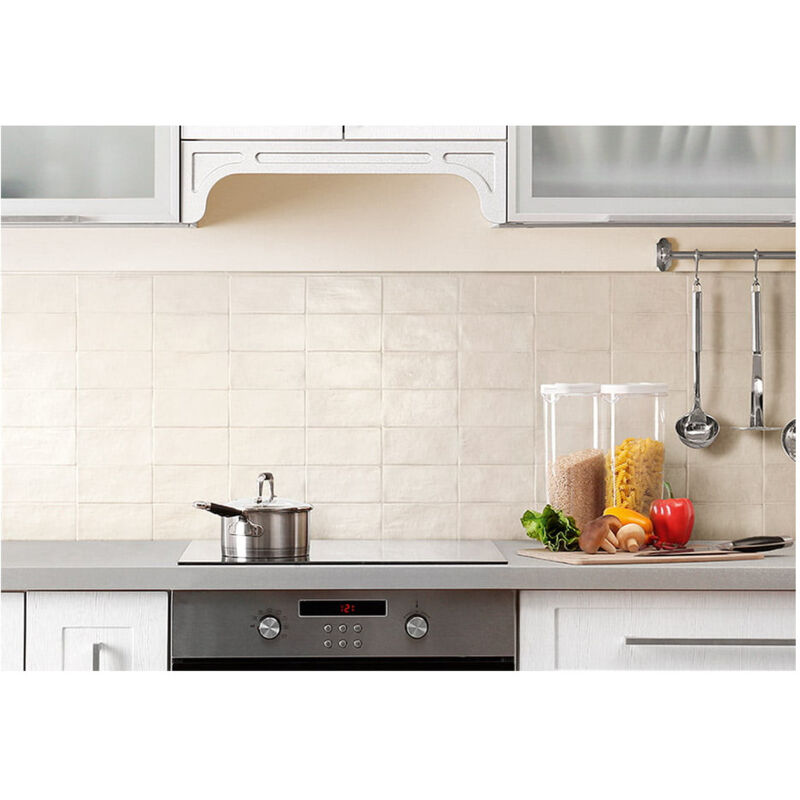 Carrelage mural faïence effet zellige FIKA 20x10 cm Blanc cassé - Mat - boîte de 1 m2 - Gioia Materia