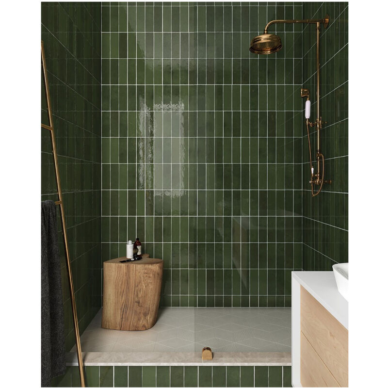 Nais - Baguette de finition pour Carrelage mural faïence effet zellige la riviera Bullnose Jolly 20x1,2 cm boîte de 2 ml / pas m2 - Gioia Materia