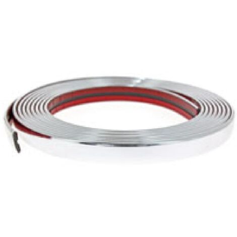 Baguette de protection 20mm x 3m chromee - Argent