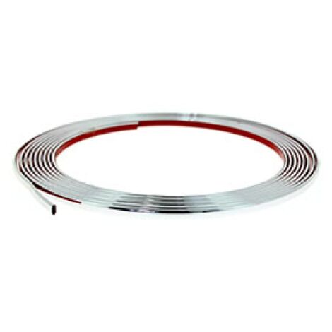 Baguette de protection 7mm x 3m chromee