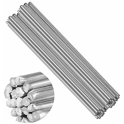 TINOR Baguette de Soudure, 50 pièces électrodes de soudage soudure en aluminium à basse température de 2,0 mm - Tiges de soudure faciles à fondre - Résistance à la corrosion (50 cm)