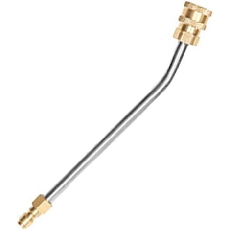 Baguette d'extension pour nettoyeur haute pression, 17 cm, 3600 psi, tige coudée en acier inoxydable, tige courbée à 30°