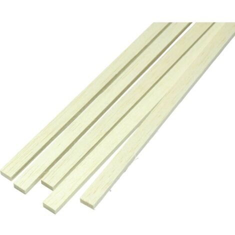 BAGUETTE EN BALSA PICHLER C9640 (L X L X H) 1000 X 5.0 X 3.0 MM 10 PC(S)