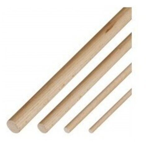 Baguette ronde en hêtre 1000mm – Ø 12mm – Pour projets de menuiserie – Finition lisse pour assemblage précis – Maxicraft