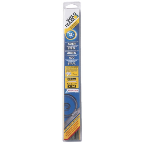 Baguette soudure Acier D2.5 Etui de 14 - WELDTEAM