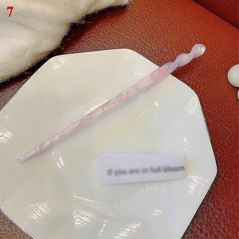 Baguettes à cheveux rétro chinoises en acétate pour femmes, épingles à chignon - 9 - A7