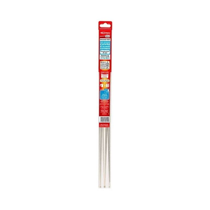 Guilbert Express - Baguettes de brasure Cu/Ag 15% Ø2 x 500 mm étui de 200 g - 515200