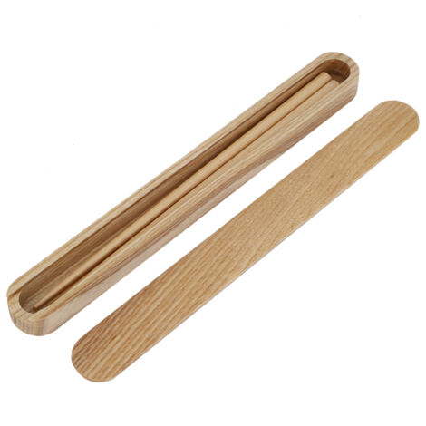 Baguettes en Bois Réutilisables avec Boîte - Cadeau Pratique pour Cuisine et Repas Extérieur
