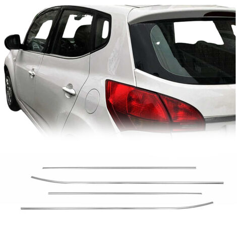 Baguettes pour contour Latérales pour Kia Venga 2010-2019 en acier inox chrome