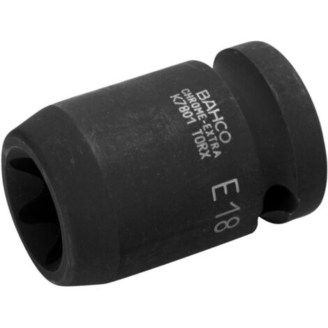 Bahco 1/2 Kraft-Steckschlüssel-Einsatz, E10 TORX, phosphatiert