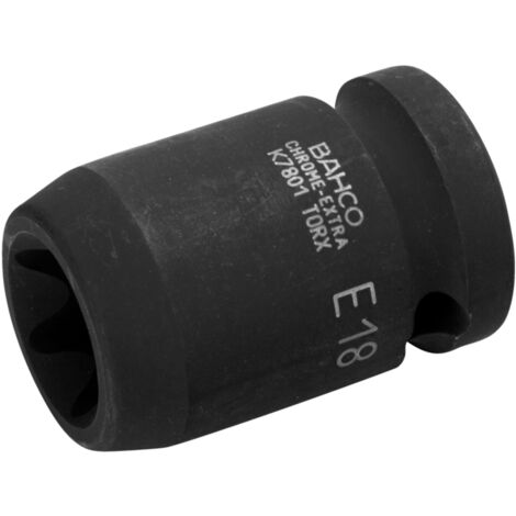 Bahco 1/2 Kraft-Steckschlüssel-Einsatz, E20 TORX, phosphatiert