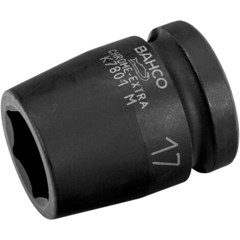 Bahco 1/2 Kraft-Steckschlüssel-Einsatz, Sechskant, 9 mm, phosphatiert