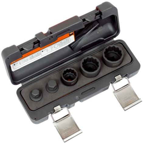Bahco 1/2 Kraft-Steckschlüssel- und Bitsatz (Bits 14+17mm, Einsätze 24,30,32mm)