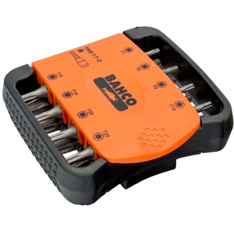Bahco 1/4 Bitsatz für TORX-Schrauben 27 mm x 73 mm x 82 mm - 17-tlg.