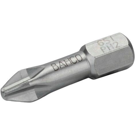 Bahco 1/4 Edelstahl-Bitsatz für PH3-Phillips-Schrauben - 10-tlg.