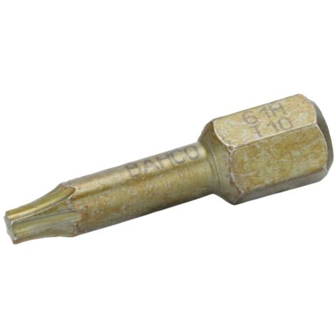 Bahco 1/4 Extra-harte Torsions-Schraubendreher Bits für TORX-T15-Schrauben 25 mm - 10 Stk./Kunststoffbox