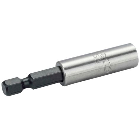 Bahco 1/4 Magnetischer Universal-Bithalter mit Haltering, Sechskant 60 mm - 5 Stk./Kunststoffbox