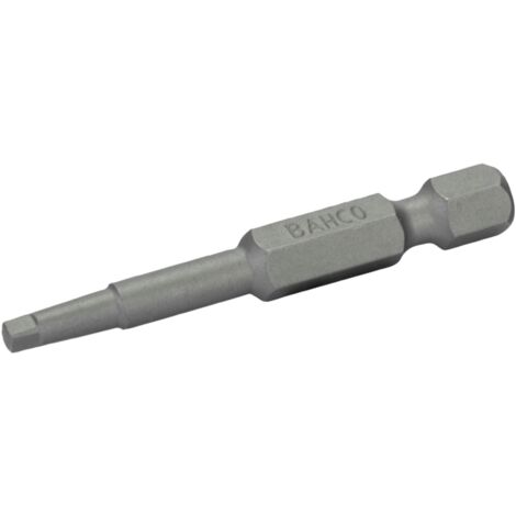 Bahco 1/4 Standard-Bit für Nr.1-Robertson-Schrauben 50 mm - 5 Stk./Kunststoffbox