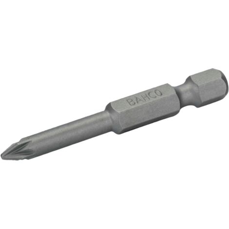 Bahco 1/4 Standard Schraubendreher Bits für PZ2-Pozidriv-Schrauben 50 mm - 5 Stk/Kunststoffbox