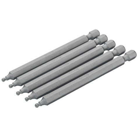 Bahco 1/4 Standard Schraubendreher Bits für Sechskantschrauben mit Kugelkopf 89 mm - 3 Stk. pro Blisterpackung