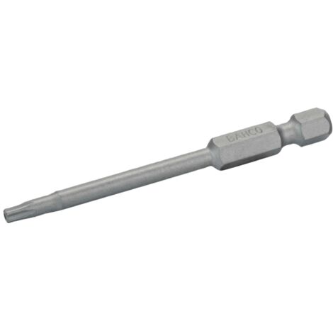 Bahco 1/4 Standard Schraubendreher Bits für TORX-TR20-Schrauben mit Sicherungsstift 70 mm - 2 Stk. pro Blisterpackung