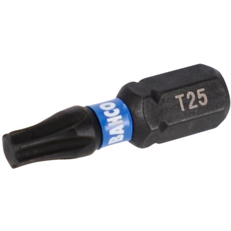 Bahco 1/4 Torsion Bits für TORX T30 Schrauben 25 mm - 10 Stk. pro Blisterpackung