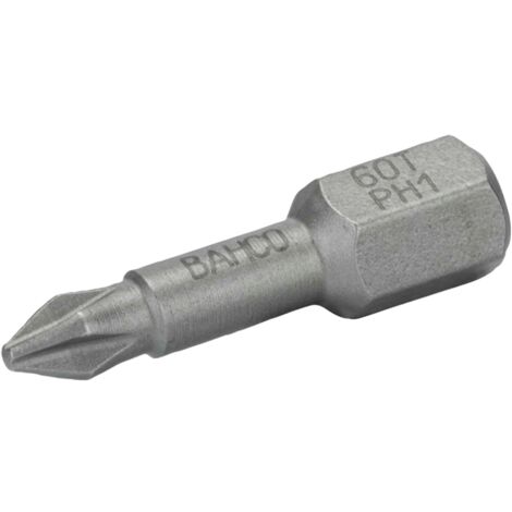 Bahco 1/4 Torsions-Schraubendreher Bits für PH2-Phillips-Schrauben 25 mm - 10 Stk./Kunststoffbox