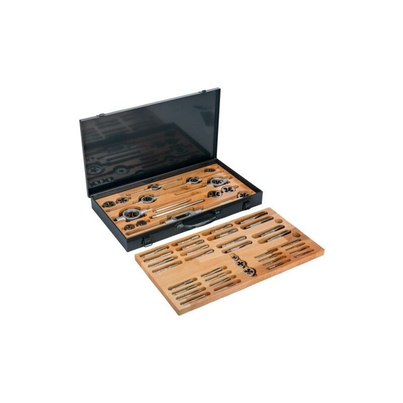 Bahco - Jeu de tarauds et filières 1/4-3/4 - 54 pcs
