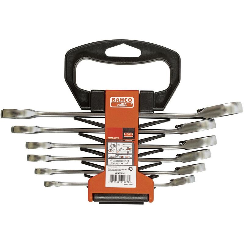 Bahco - 1RM/SH6 Clé mixte à cliquet Ouverture de clé (métrique) 8 - 17 mm X081961