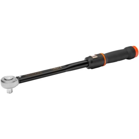 Bahco 3/8 Mechanisch verstellbarer Fenster-Drehmoment-Klickschlüssel mit Vierkantantrieb, 20-100 Nm