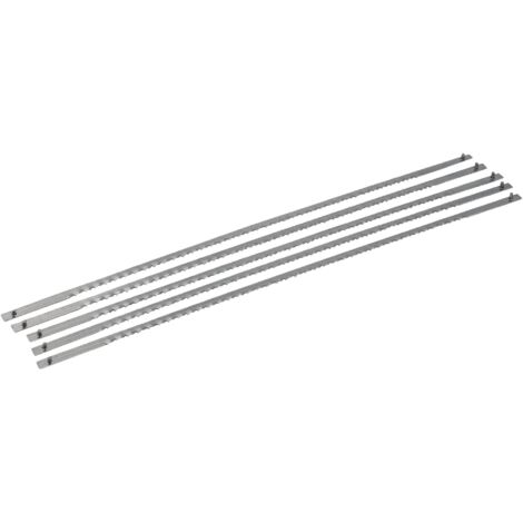 Bahco 303-5P, Lama per sega da traforo, 165 mm, 15 TPI, confezione da 5