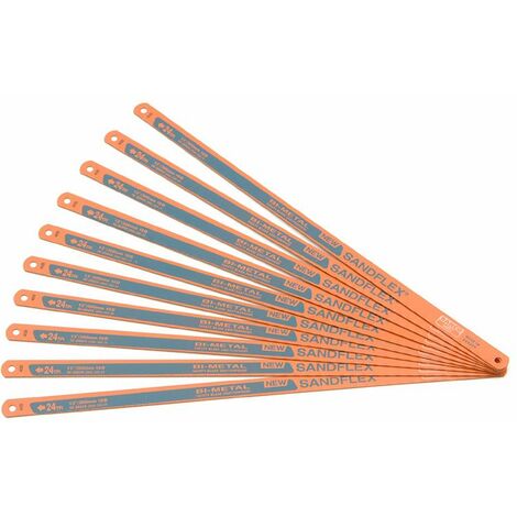 Bahco 3906 Sandflex® Hacksaw Blades 300mm (12in) x 24 TPI (Pack 10) BAH39062410P