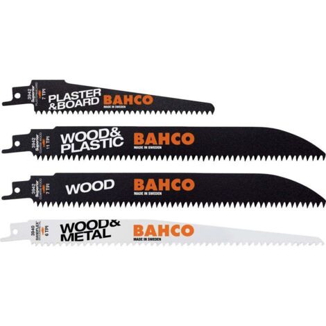 Bahco 3942-WOOD-SET-5P Kit di lame per sega in legno 5 pz.